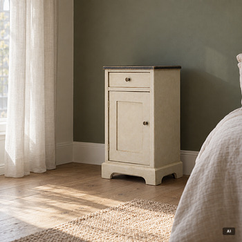 Bedside tables, a pair. Contemporary manufacture.