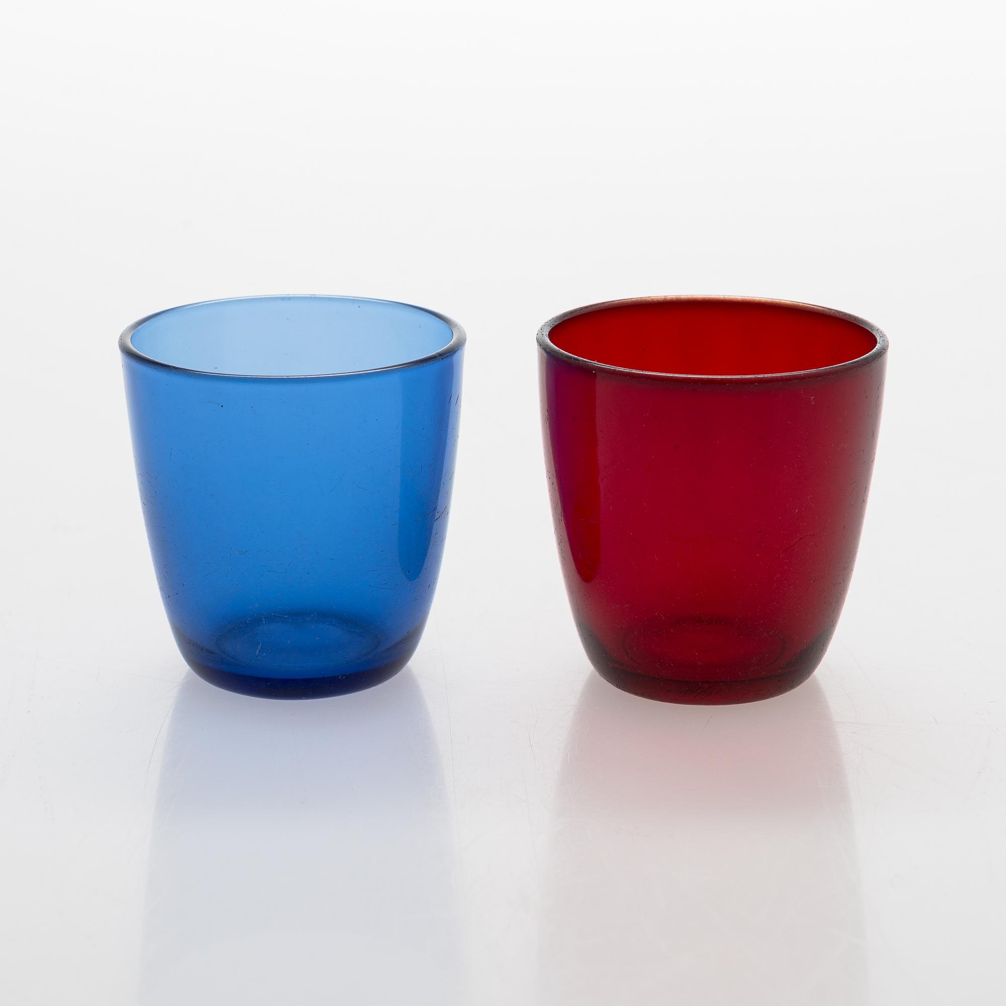 Tapio Wirkkala, a 12-piece set of mid-century '4090' drinking glasses for Iittala, 1956-61.