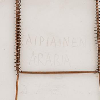 Birger Kaipiainen, dekorationsfat stengods signerad  Kaipiainen, Arabia.