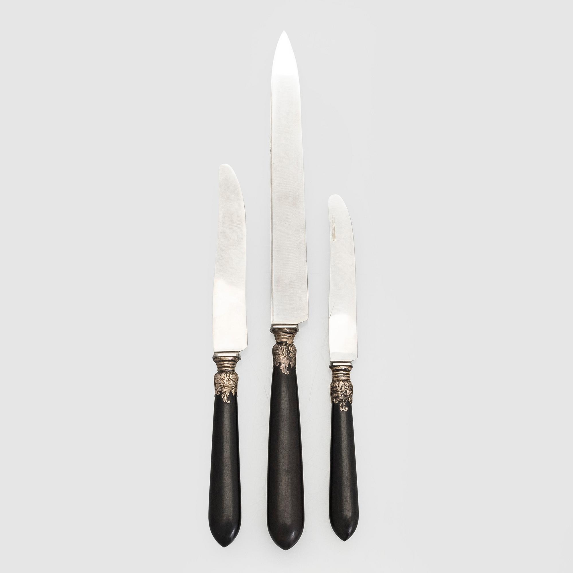 Bordsknivar i chatull, 25 st, Fiskars Aktiebolag 1920-tal.