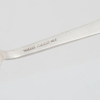 A sterling silver cutlery, Thailand (101 pieces).