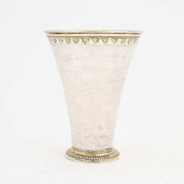 Samuel Nourin, bägare, silver, Nyköping (1745-1762).