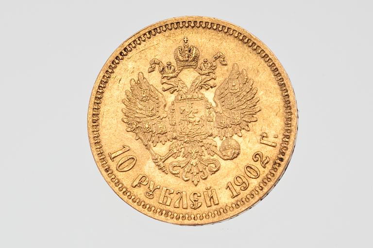 A GOLD COIN NIKOLAI II.