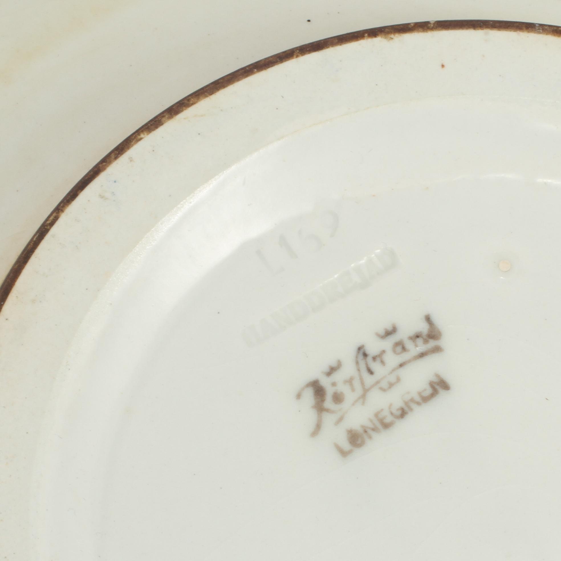 FAT, stengods, Gertrud Lönegren, Rörstrand, stämpelsignerad, omkring 1900-talets mitt.