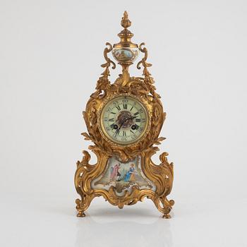 Mantel clock, Rococo style, circa 1900.