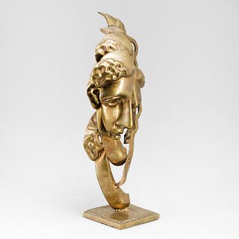 FERNANDEZ ARMAN, FERNANDEZ ARMAN, sculpture in bronze, gold patina, signed Arman and numbered 56/100.