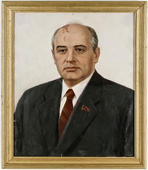 OKÄND KONSTNÄR, olja på duk 4 stycken, Sovjetryssland, 1970/80-tal.