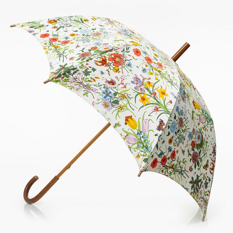 Gucci, paraply, "Flora", vintage.