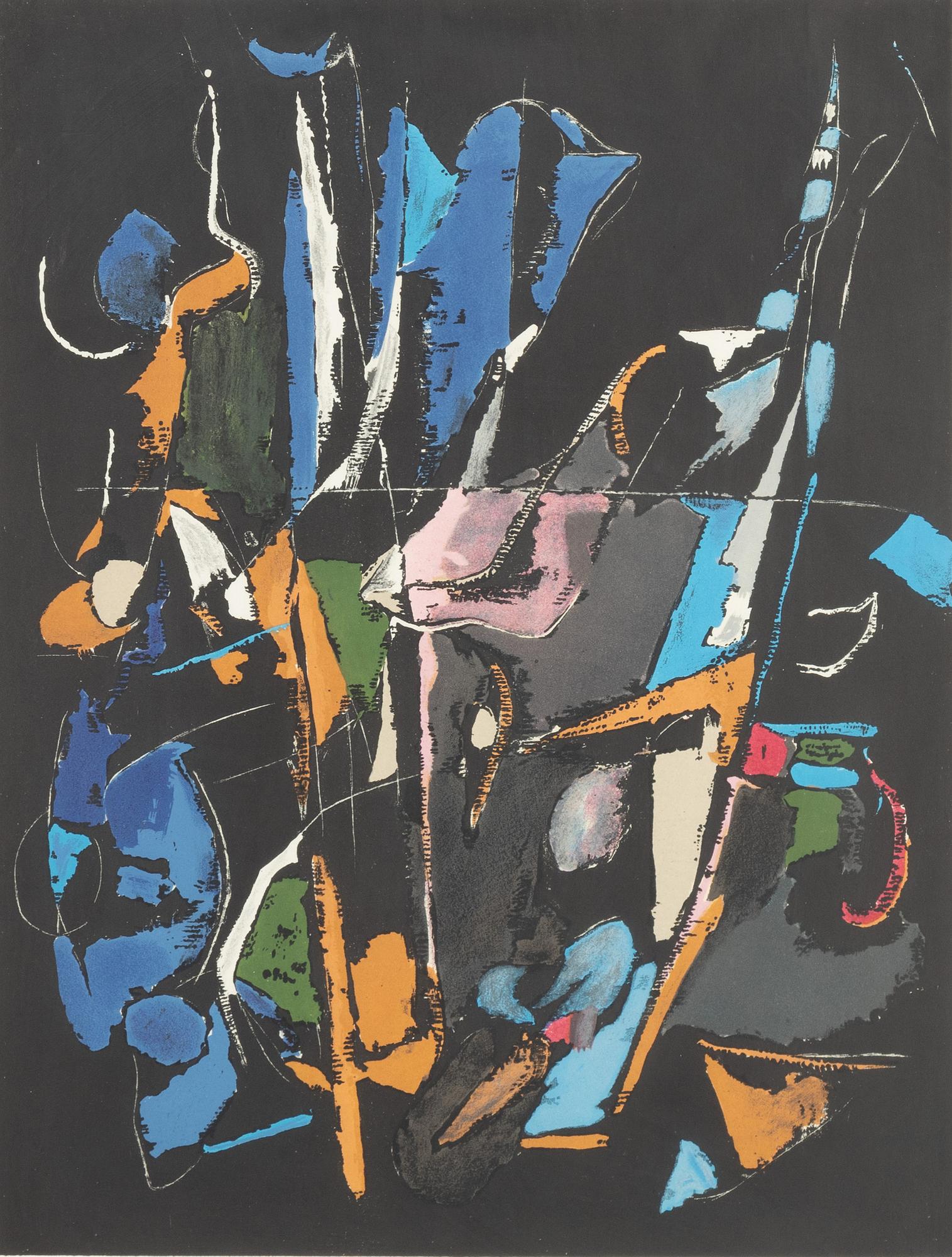 André Lanskoy, färglitografi, signerad 83/100.