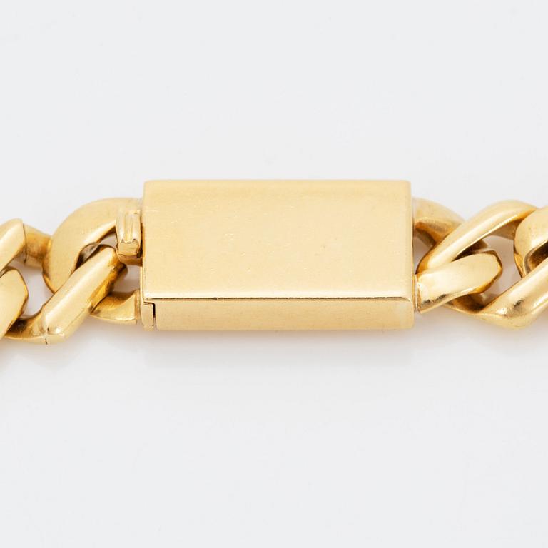 Collier 18K guld med fasettslipade citriner.