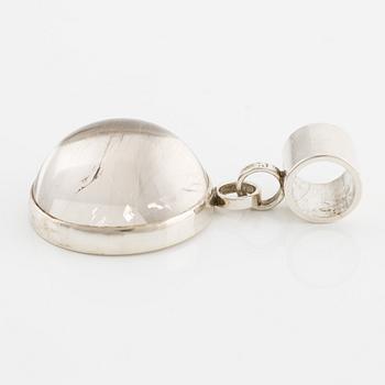 Cecilia Johansson, a silver and rutilated quartz pendant, Gothenburg 1979/80.