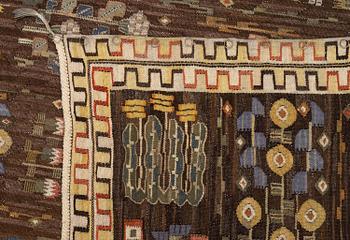 Märta Måås-Fjetterström, a tapestry, 'Juniblommor', tapestry weave, c. 271 x 163 cm, signed MMF.