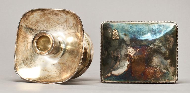 PARTI SILVER, 11 delar, 1800/1900-tal. Vikt 830 gram.