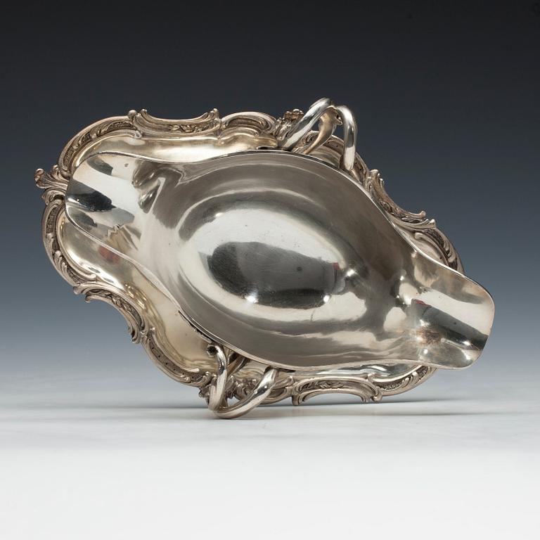 SÅSSKÅL, 950 silver. Frankrike 1880-tal. Vikt 648 g.