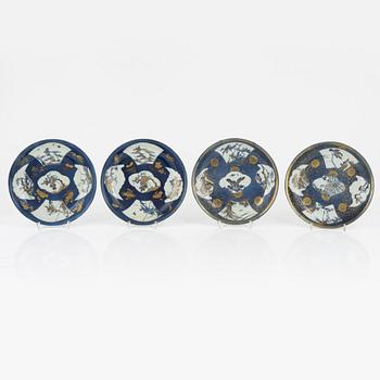 Four porcelain plates, China, 18th century.