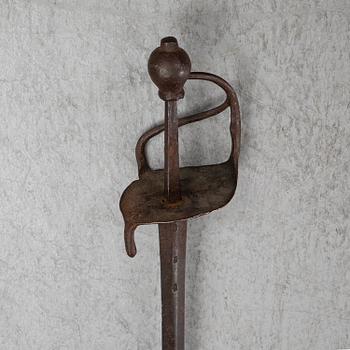 A Swedish 18th Century cutlass.