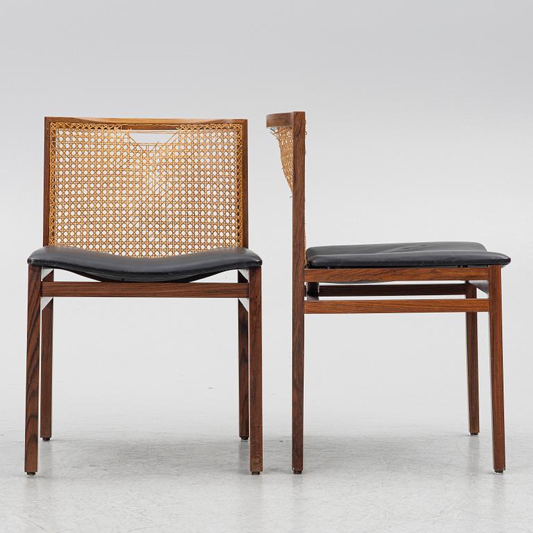 Tito Agnoli, four chairs, La Linea, Italy, 1950's/60's.