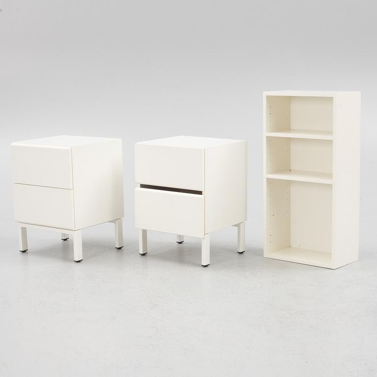 Anne Krook, a pair of "Anne" bedside table with one shelf, Horreds, 21st century.