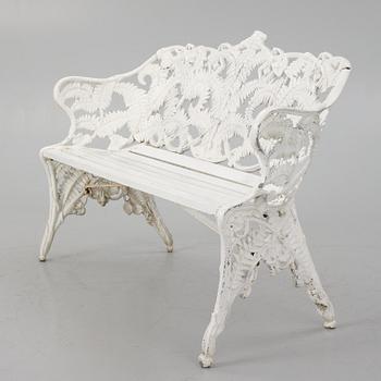 A garden sofa, Melins Metallgjuteri, Anderstorp, later part of the 20th century.