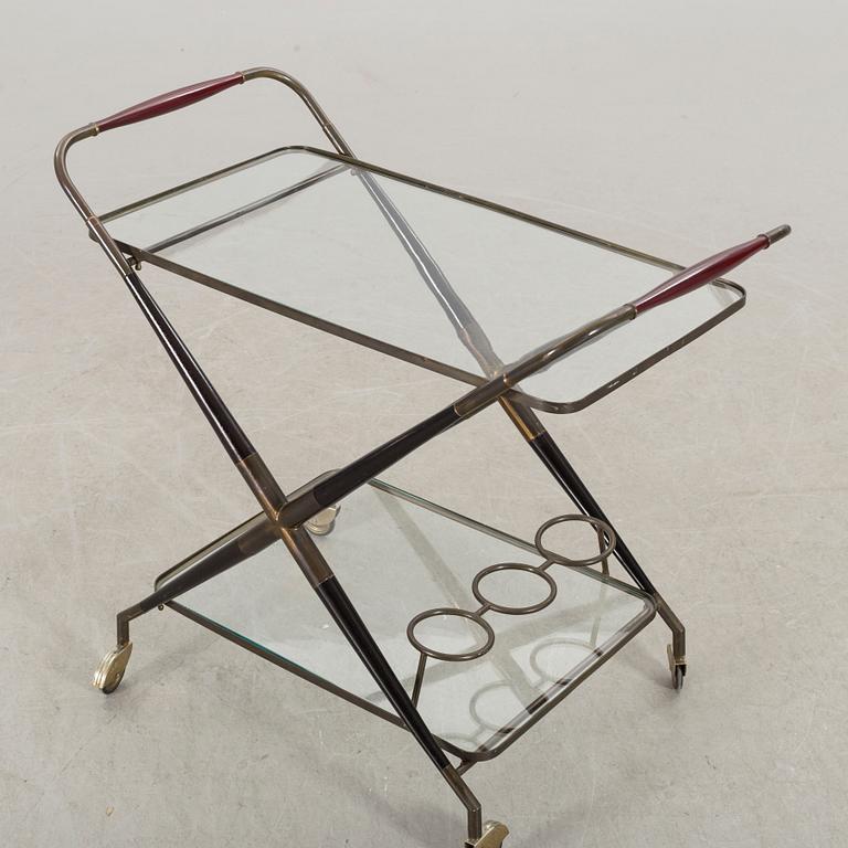Midcentury 1950's Bar Cart, Drinks Trolley, attributed to Cesare Lacca Italy.