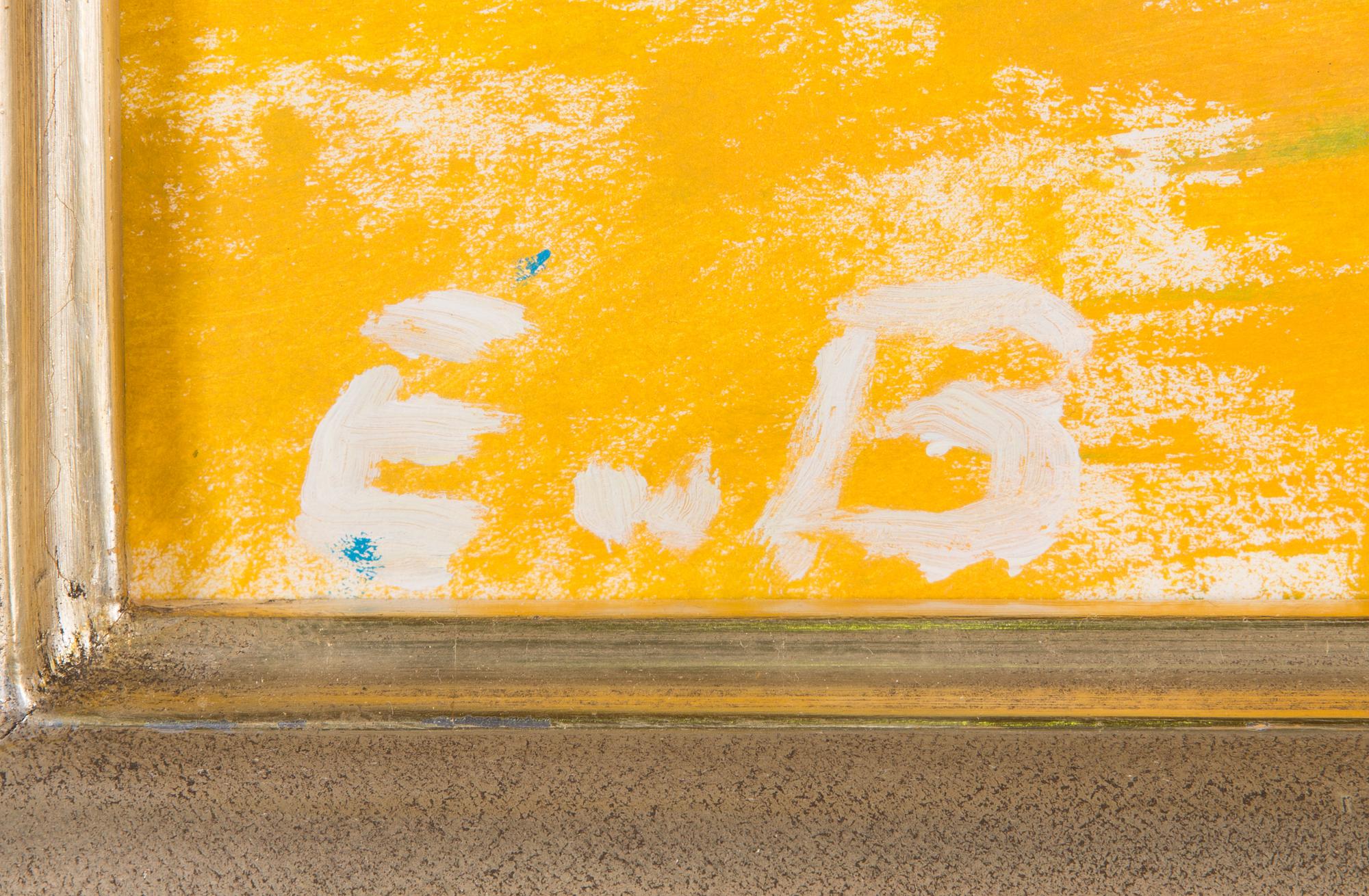 Eero von Boehm, akryyli levylle kiinnitetylle paperille, signeerattu.