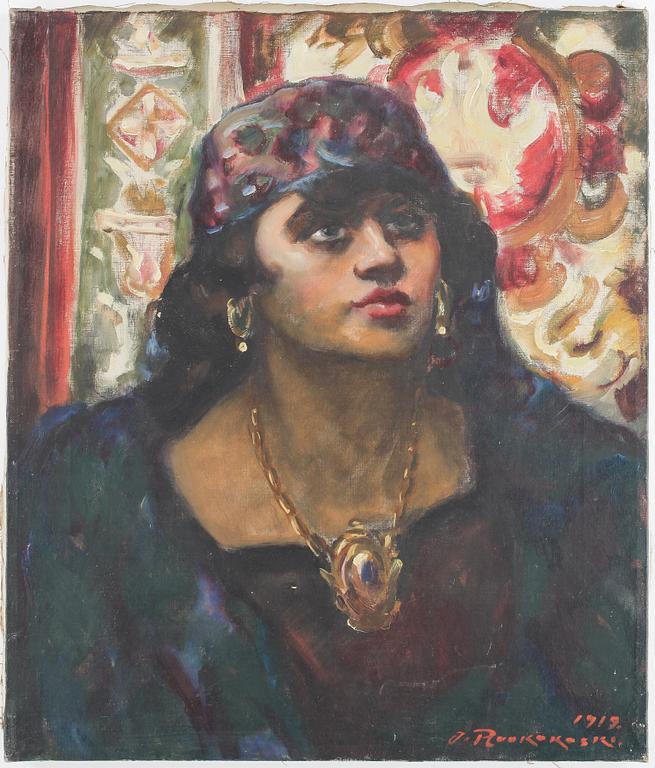 JALMARI RUOKOKOSKI. Olja på duk. Signerad.