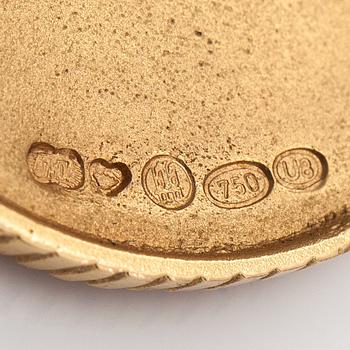 Kaulakoru "Aurinkoleijona", 18K kultaa. Kalevala koru, Helsinki 1997.