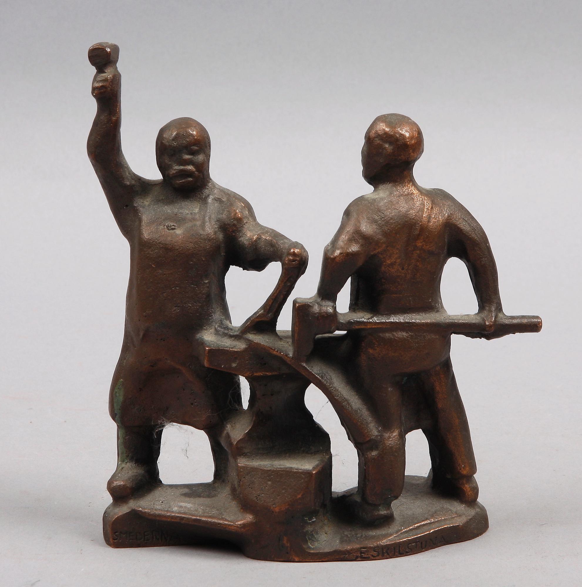 ALLAN EBELING, skulptur, brons. Sign. Torshälla.