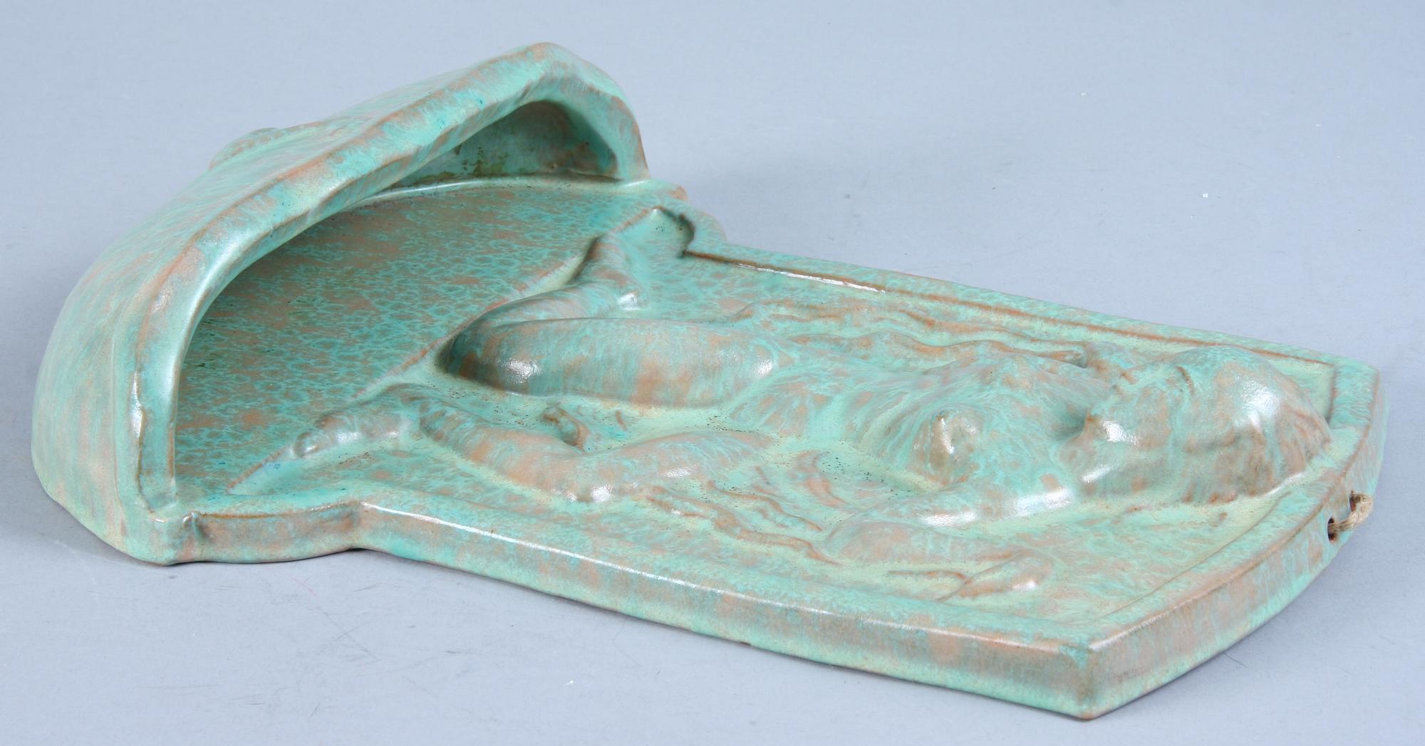 VÄGGVAS, flintgods, art deco, 1930-tal, Höganäs.