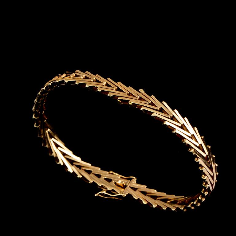 ARMLÄNK, 14k guld, utländsk stämpel. Vikt 13 g.