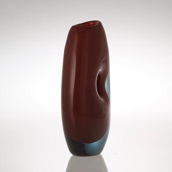 A Vicke Lindstrand glass vase, Kosta 1950's.