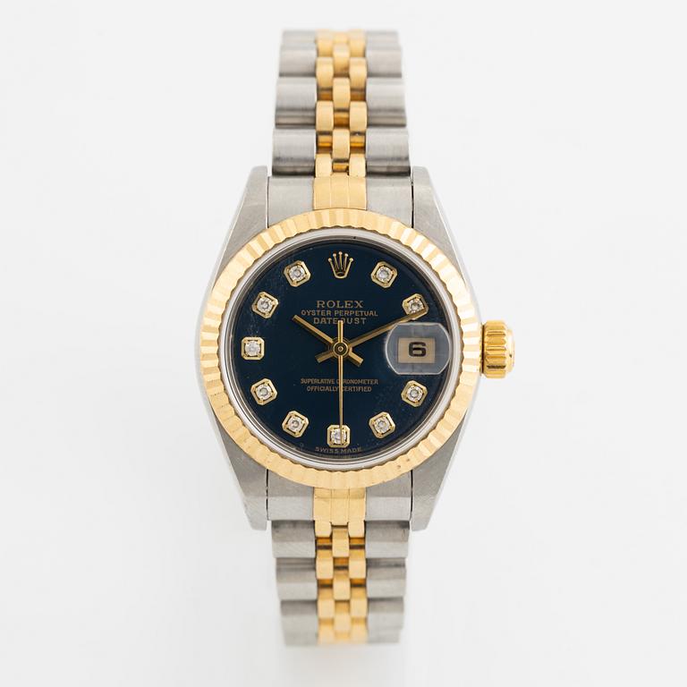 Rolex, Datejust, "Diamond Dial", armbandsur, 26 mm.