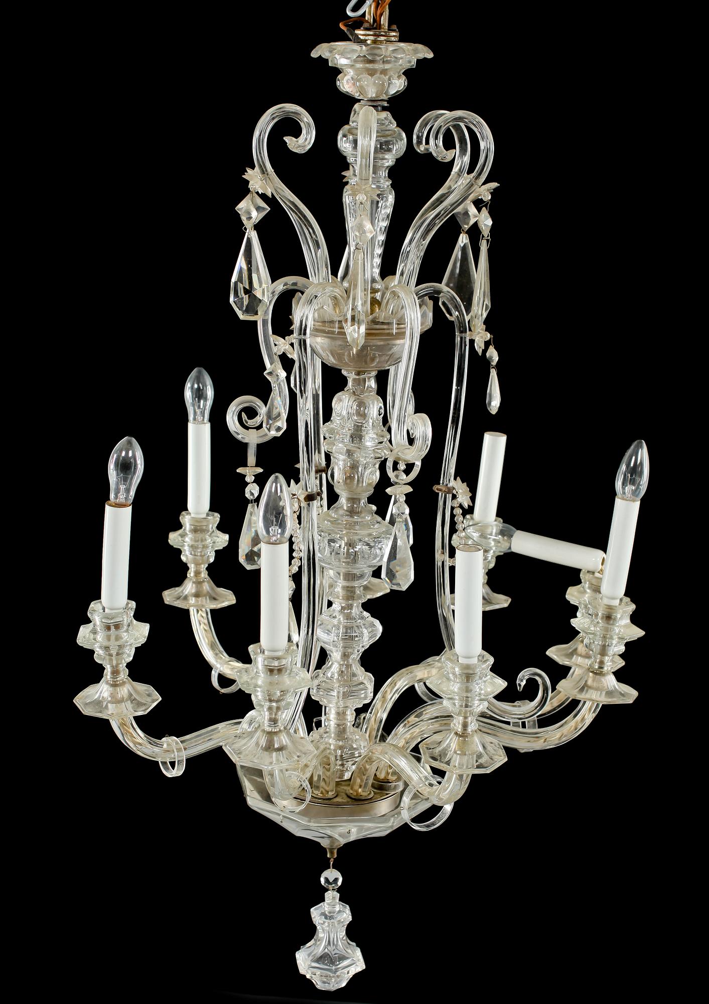 LJUSKRONA, venetiansk stil, 1900-tal. Höjd 110 cm.