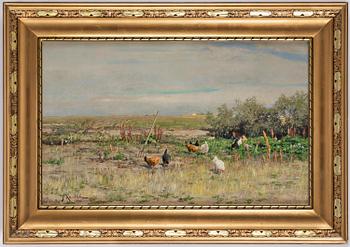 Johan Krouthén, "Höns i trädgårdslandet".