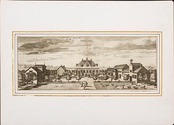 GRAVYRER, 4 st, ur "Svecia Antiqua et Hodierna", 1700-tal.