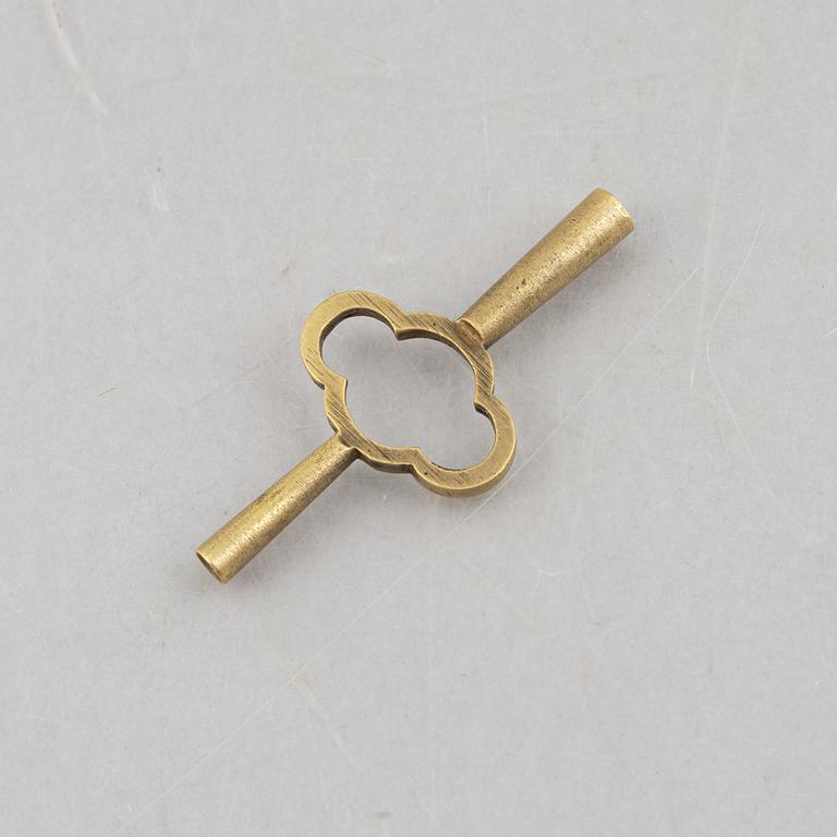 A carriage alarm clock, around 1900.