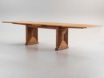 A Swedish Modern oak dining table, attributed to Oscar Nilsson, probably executed by cabinetmaker J Wickman, Stockholm,