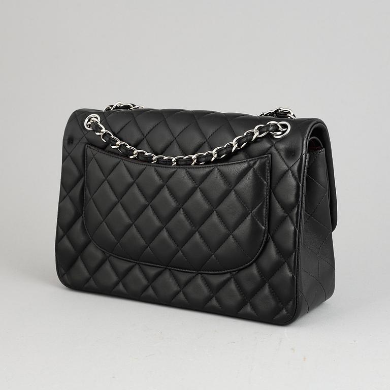 Chanel, a black, quilted leather 'Jumbo Double Flap Bag', 2017.