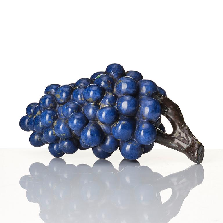 Hans Hedberg, a faience sculpture of a bunch of grapes, Biot, France.