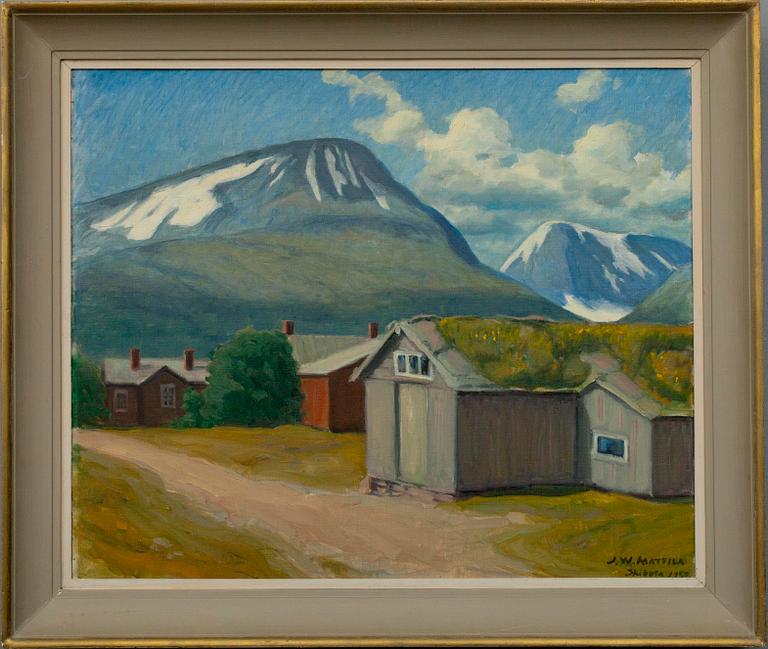 JOHAN WILHELM MATTILA, öljy kankaalle, sign. ja päiv. 1952.