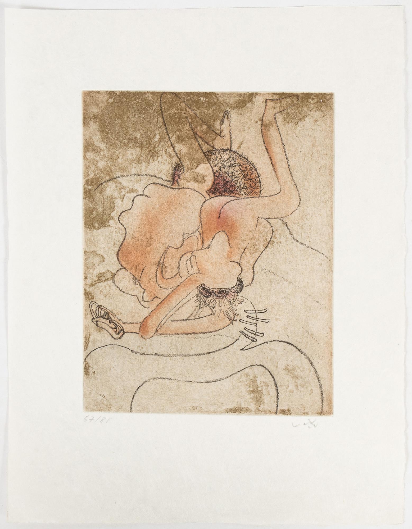 Roberto Matta, färgetsningar, fem stycken, 1971, signerade och numrerade 67/85.