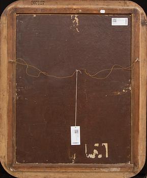 Unknown artist, 19th century, an indistinctly signed and dated oil on board.