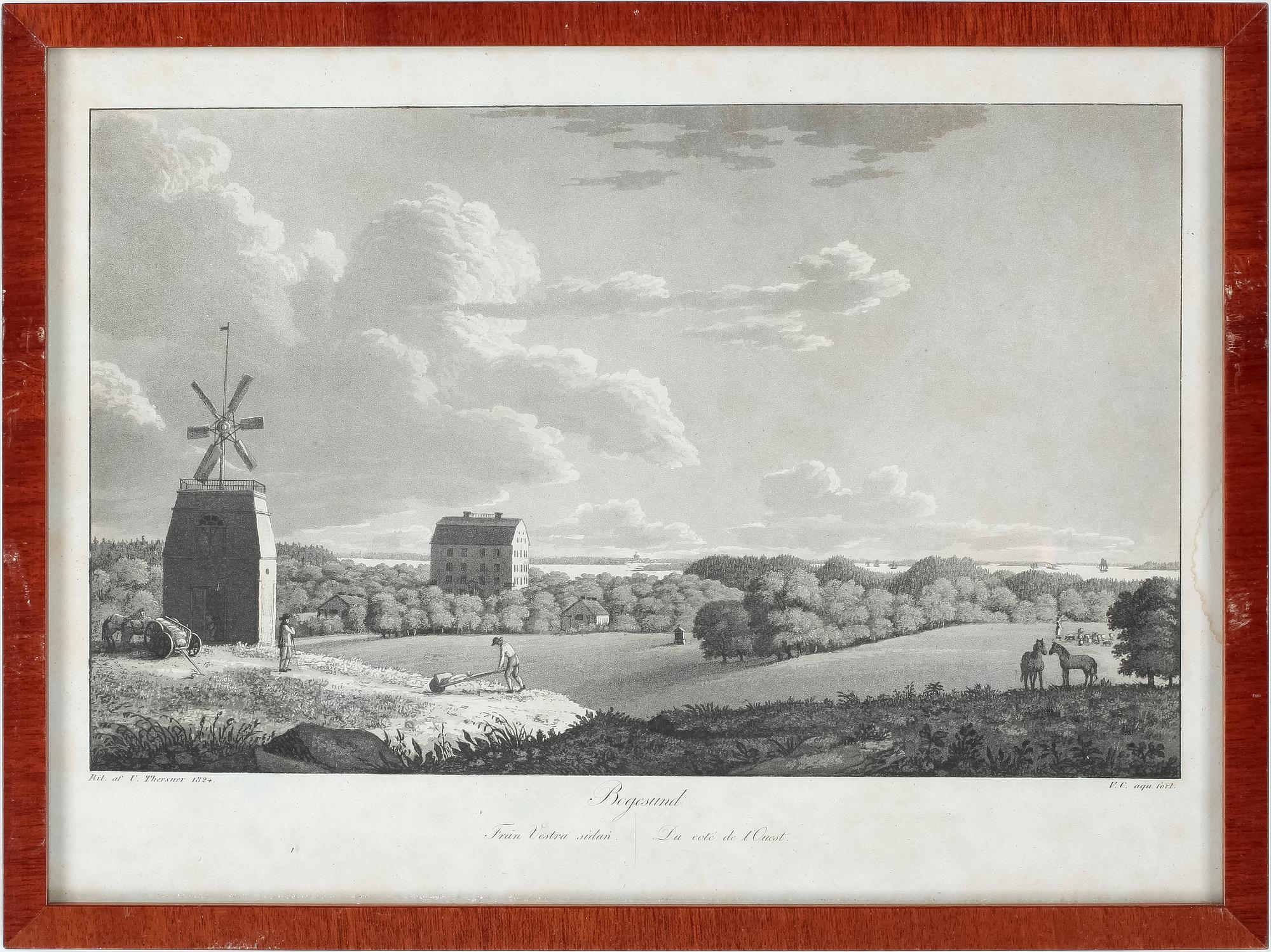 ULRIK THERSNER, efter, gravyrer, 4st, 1800-talets första hälft.