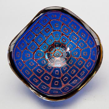 A Sven Palmqvist 'Ravenna' glass bowl, Orrefors 1989.