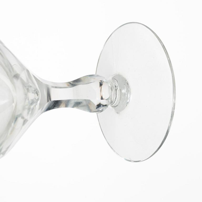 Glass service, 22 pieces, mid-20th century.