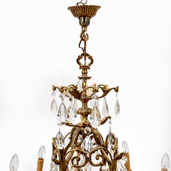 A 20th century Rococo style chandelier.