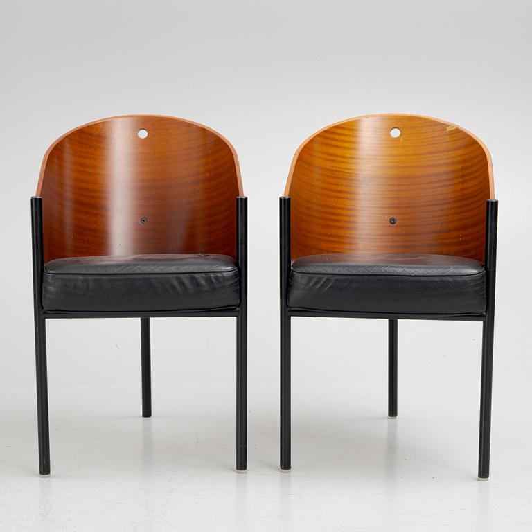 Philippe Starck, chairs, 7 pcs, "Costes", Aleph, Driade, Italy.