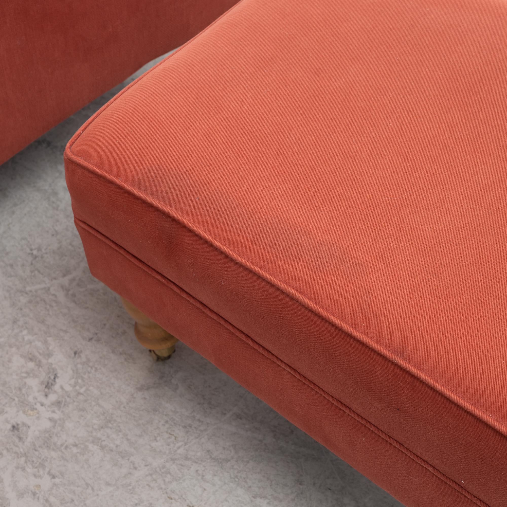 Armchair with footstool, 'York Wing Chair', Parker Knoll, 1997.