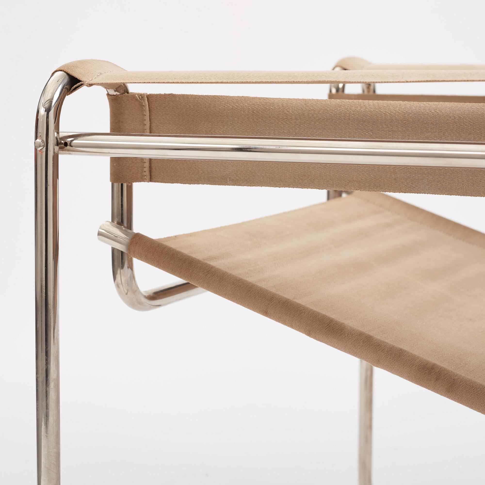 Marcel Breuer, a "B3", easy chair, Standard Möbel, Germany ca 1927-1928.