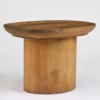 Axel Einar Hjorth, a stained pine "Utö" table, Nordiska Kompaniet, Sweden, 1930s.